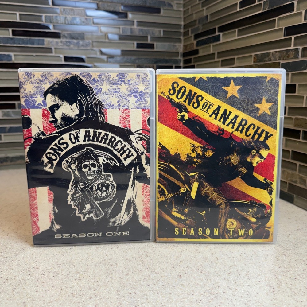 Sons of Anarchy Season 1 & 2 DVD Set Complete FX Drama Series Widescreen Bundle